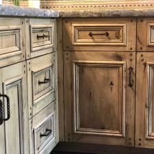 Custom Antiqued Cabinets in Paso Robles, CA 1