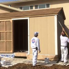 ECHO Homeless Organization - Donation of New Storage Shed Painting in Atascadero, CA 10