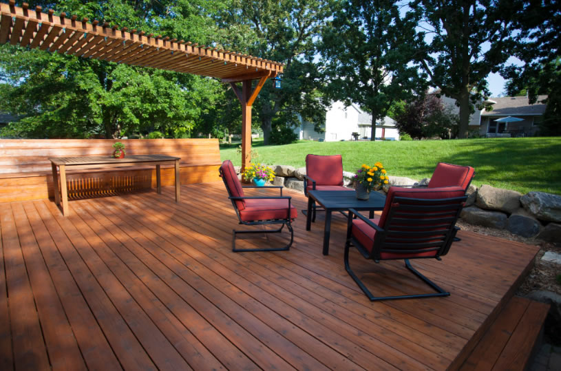 beautiful deck stained by Browder Painting